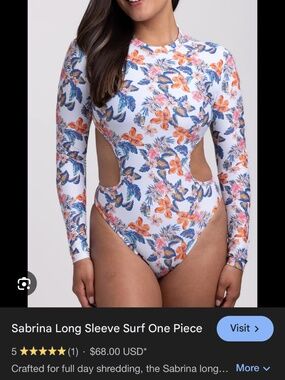 NWT surfing bathing suit large